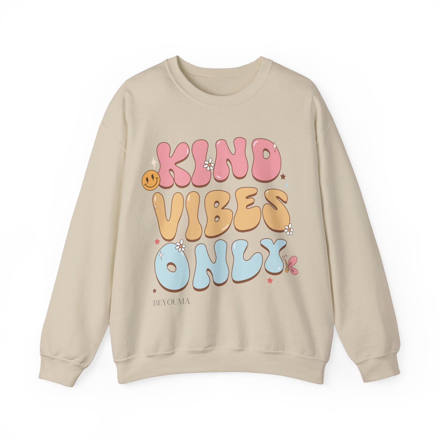 Kind Vibes Only - Unisex Heavy Fabric Sweater