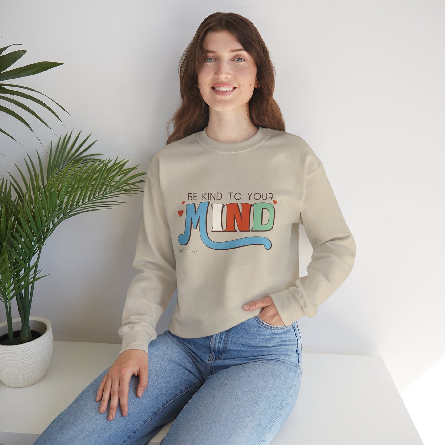 Be Kind To Your Mind - Unisex Heavy Fabric Sweater